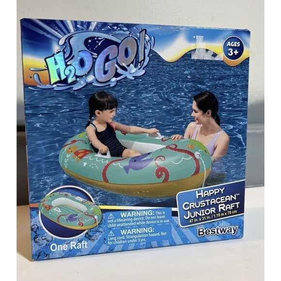 H2O Go! Other - H2o Go Happy Crustacean Junior Raft Pool Float Outdoor Floaty Tube Swimming